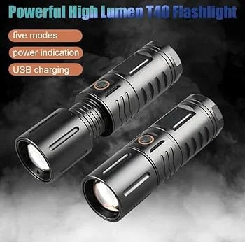 MULTI PURPOSE Zoom able Strong LED Torch Light - Ultra-Bright High Power Torch - Image 6