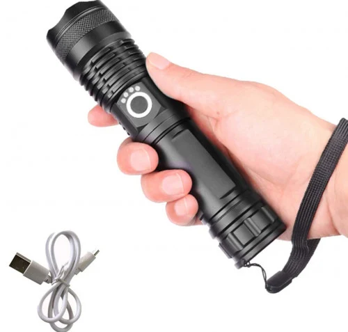 MULTI PURPOSE Zoom able Strong LED Torch Light - Ultra-Bright High Power Torch - Image 4