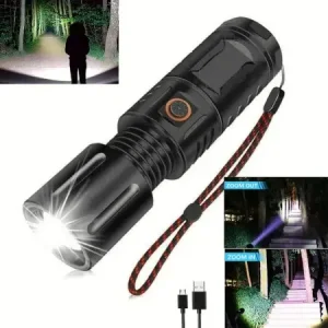 MULTI PURPOSE Zoom able Strong LED Torch Light - Ultra-Bright High Power Torch