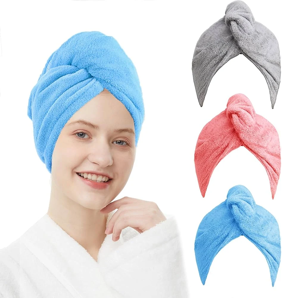 Dry Hooded Towel for Women - Super Absorbent Microfiber