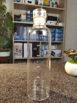 Transparent Glass Water Bottle - 500 ml